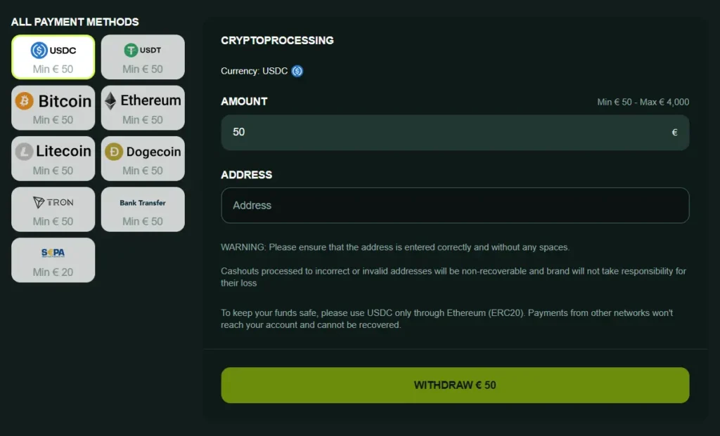 betnjet withdrawal